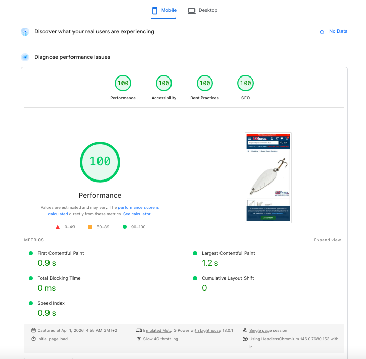 Optimized Mobile Score